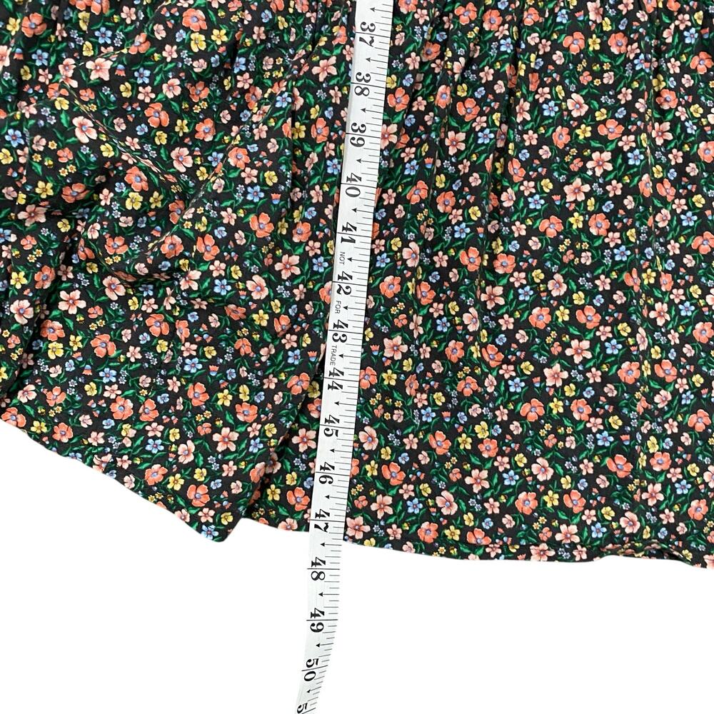 Old Navy Floral Maxi Dress Puff Sleeve Boho Cottagecore Pockets XS - Picture 9 of 10